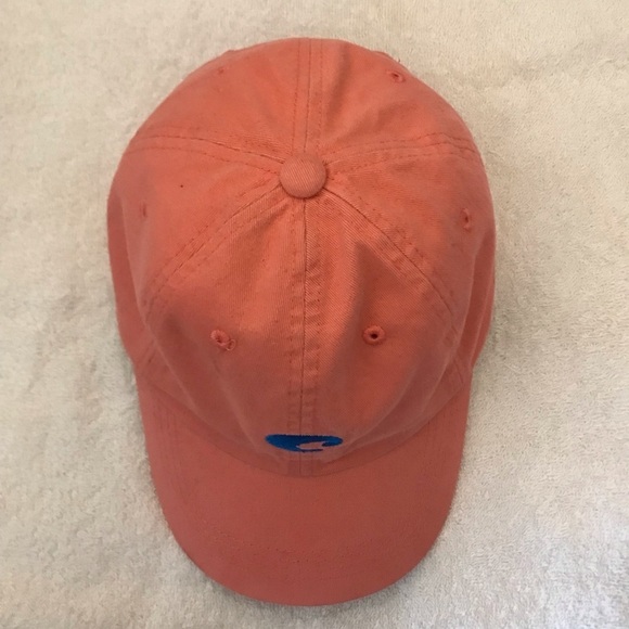 Costa "C" for Costa Rica Adjustable Light Orange Cotton Travel Baseball Cap - Picture 14 of 14